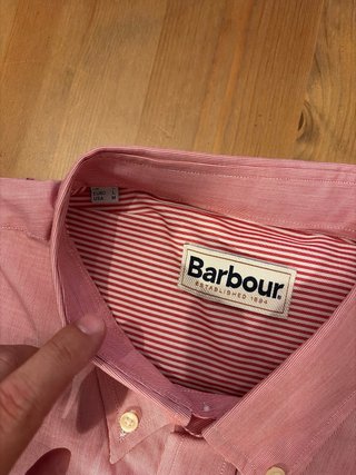 Camisa Barbour Roja Talla L