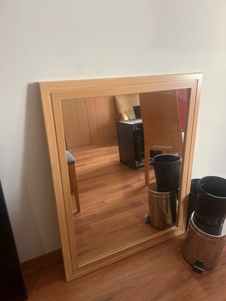 Espejo de madera para recibidor