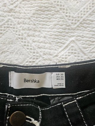 Pantalones cortos cargo hombre negros talla 38