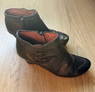 Botines Hispanitas Negros Mujer