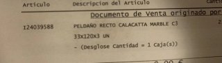 Peldaño escalón mármol antideslizante