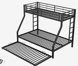 Litera Triple con Cama Nido 140x200/90x200