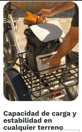 Triciclo Eléctrico Biwbik Khali Negro Mate