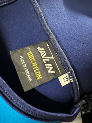 Traje de neopreno JAVLIN mujer azul sin mangas