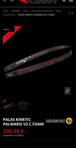 Palas Kinetic New Palmaris (V2) tiro con arco