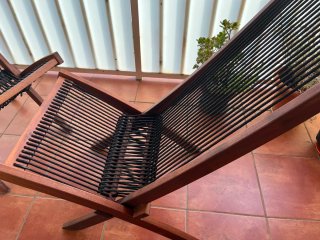 Tumbonas de madera para jardín