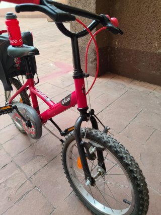 Bici infantil 16 con cesta y botella