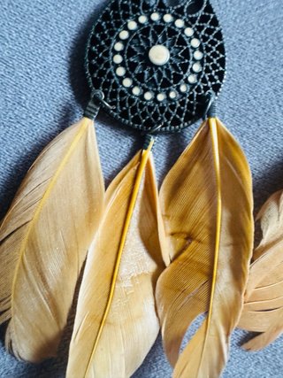 Pendientes boho plumas vintage