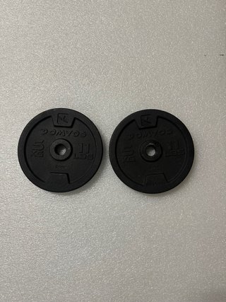 2 Discos de pesa DOMYOS 5 kg (11 lbs)