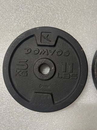 2 Discos de pesa DOMYOS 5 kg (11 lbs)