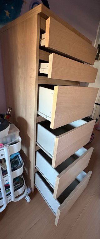 Cajonera IKEA MALM 6 cajones + espejo