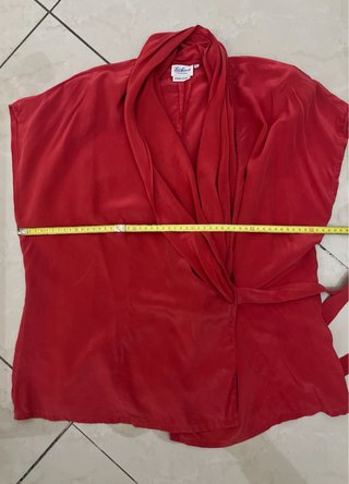 Blusa Luisa Spagnoli Rossa Wrap