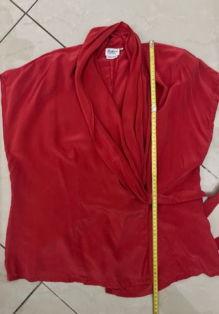 Blusa Luisa Spagnoli Rossa Wrap