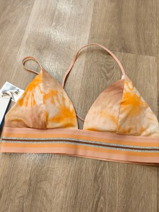 Top H&M Tie-Dye Naranja y Rosa,nuevo, talla 42