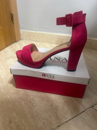 Zapatos de tacón fucsia talla 40