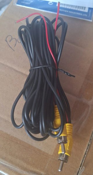 Cable Cámara Trasera 6m RCA