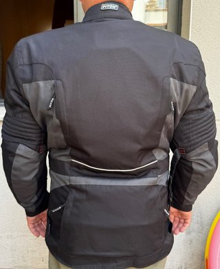 Chaqueta de moto negra Piton