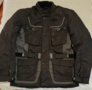 Chaqueta de moto negra Piton