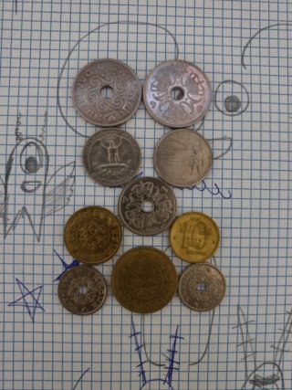 Lote de monedas extranjeras