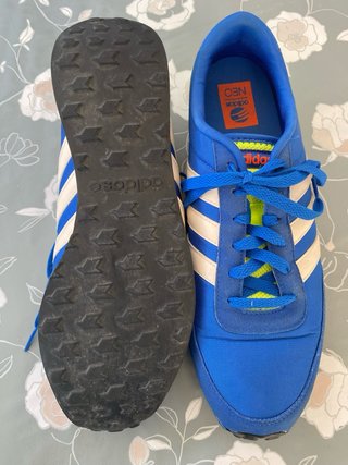 Deportivos Adidas Neo Azules y Amarillos