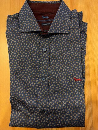 Camisa Harmont & Blaine Estampada Azul