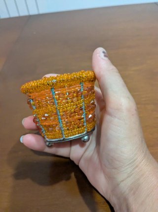 Vasetto decorativo arancione