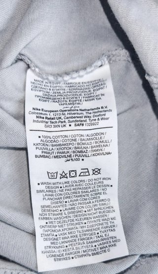 Camiseta Nike Air, hombre, gris, t. M