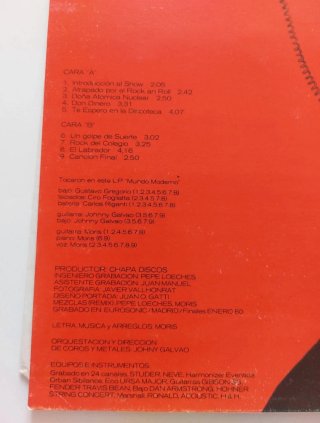 Vinilo Moris - Mundo Moderno