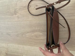 Bolso de mano Zara marrón