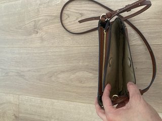 Bolso de mano Zara marrón
