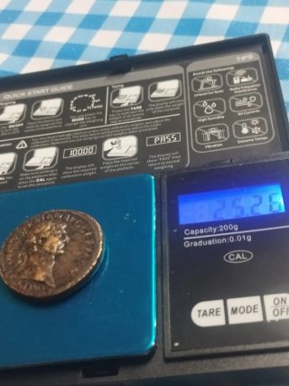 Moneda Romana Sestercio Antigua