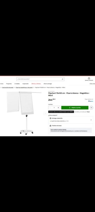 Pizarra Caballete con Ruedas