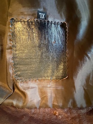 Giacca pelle vera uomo vintage marrone bordeaux
