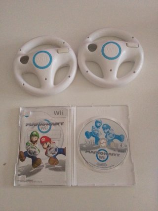 Mario Kart Wii + 2 Volantes Originales