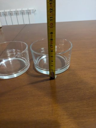 Set 2 Portaoggetti Vetro