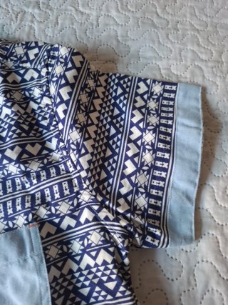 Camisa Estampada Hombre Talla S