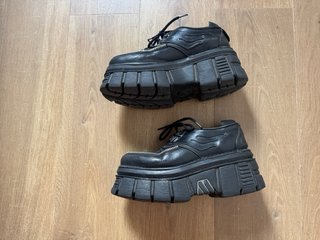 Zapatos New Rock Plataforma Creepers Negros