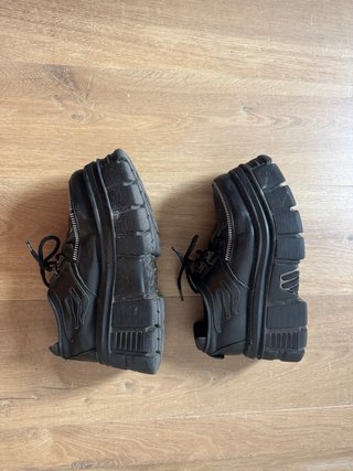 Zapatos New Rock Plataforma Creepers Negros