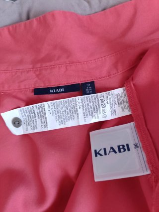 Camisa rosa de manga corta