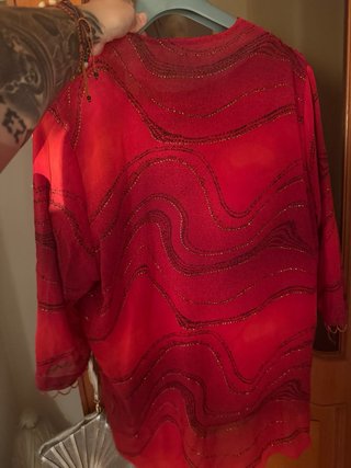 Coordinato cerimonia rosso e argento