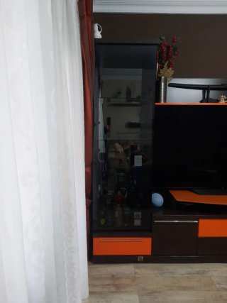 Mueble Salón Naranja y Marrón