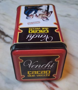 Scatola Venchi Cacao Due Vecchi vuota
