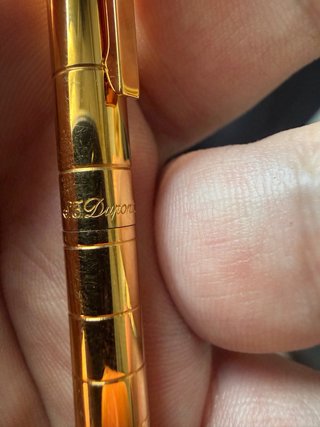Bolígrafo Dupont Chapado en Oro