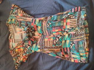 Vestido estampado multicolor mini