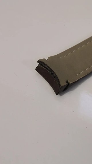 Correa de piel para reloj 20mm terminal curvo