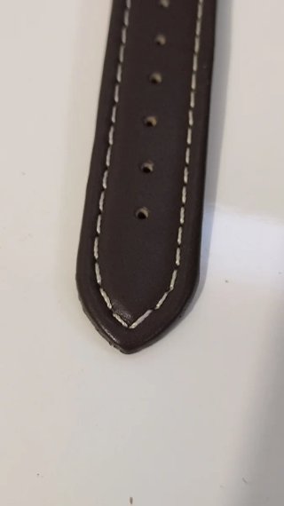 Correa de piel para reloj 20mm terminal curvo