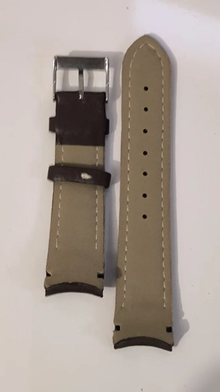 Correa de piel para reloj 20mm terminal curvo