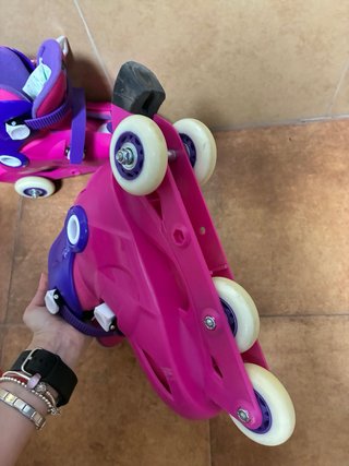 Patines en línea niña rosa y morado talla 36’