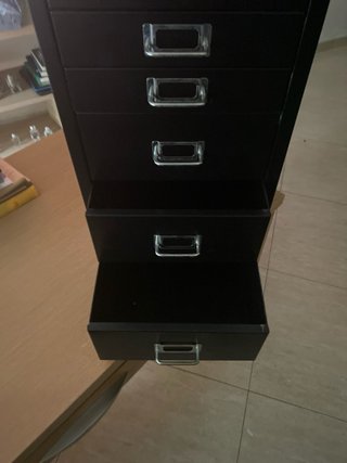 Cajonera Metálica Negra Bisley