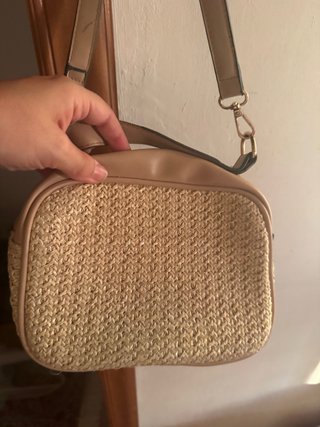 Mini abito turchese e borsetta
